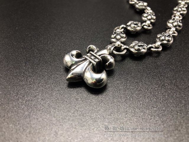 chrome hearts銀飾 克羅心童軍花項鏈 克羅心925純銀項鏈  gjc1860